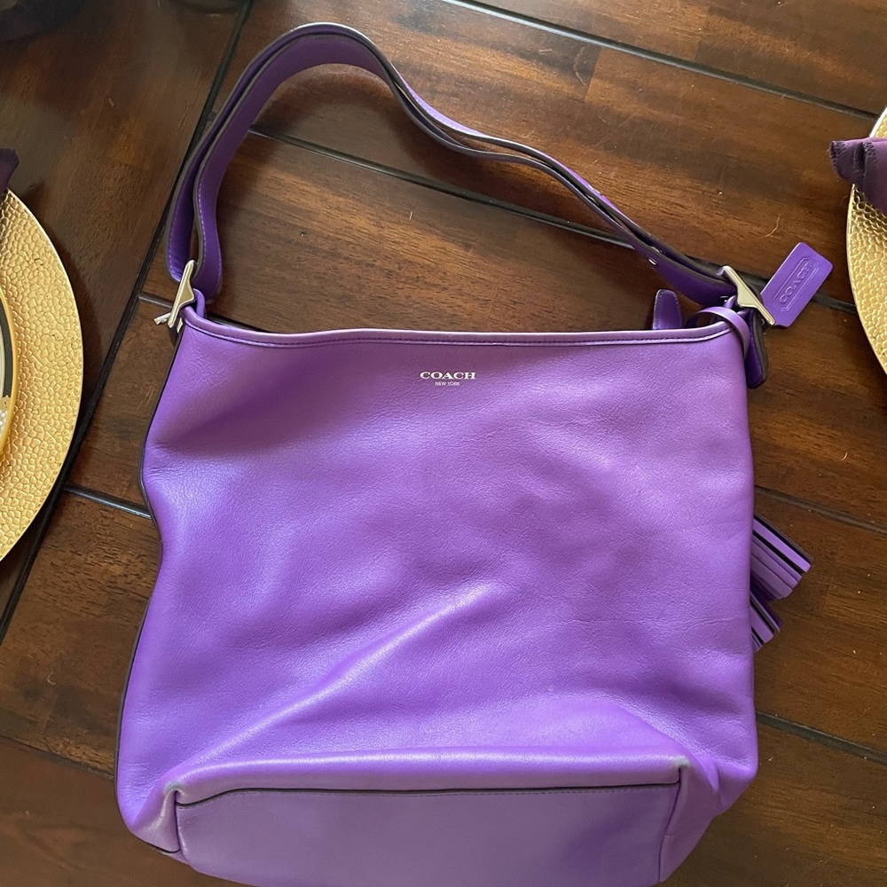 Purple Coach Bag